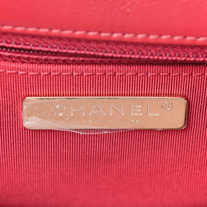 Chanel Goatskin Quilted Large Chanel 19 Flap Red 6 of 9