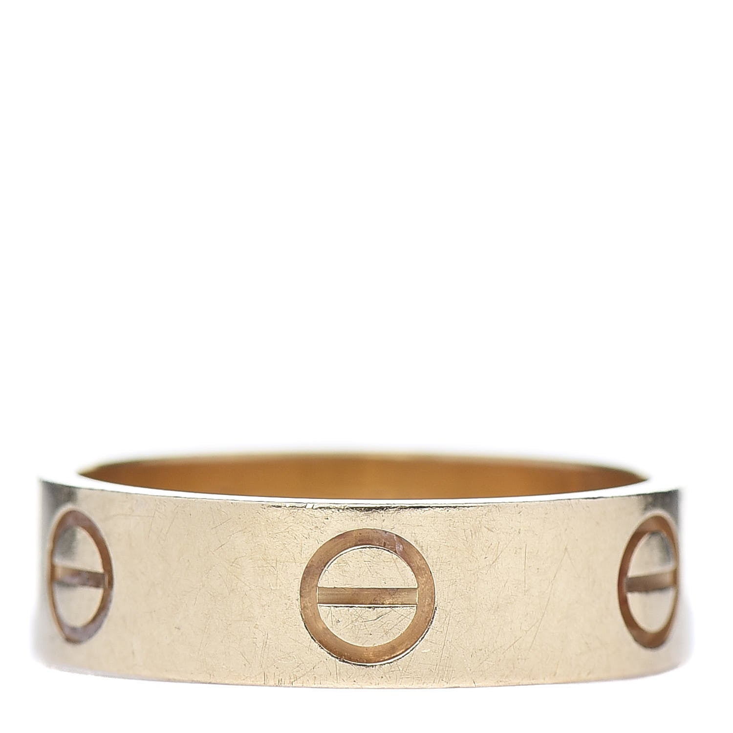 Cartier 18K Yellow Gold 5.5mm LOVE Ring 54 6.75 1 of 7