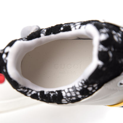 Gucci Calfskin Lace Ayers Sylvie Web New Womens Ace High Top Sneakers 35.5 White 6 of 9