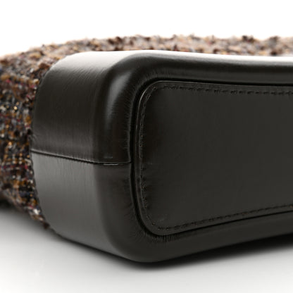 Chanel Tweed Calfskin Medium Gabrielle Hobo Brown 9 of 12