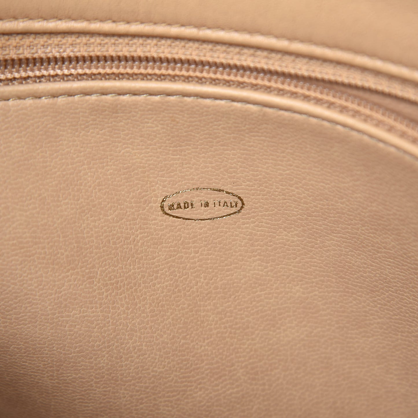 Lambskin Quilted Tote Beige