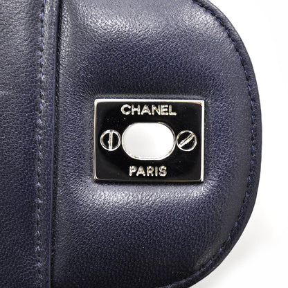 Chanel Crackled Patent Jumbo Flap Navy Blue 9 of 11