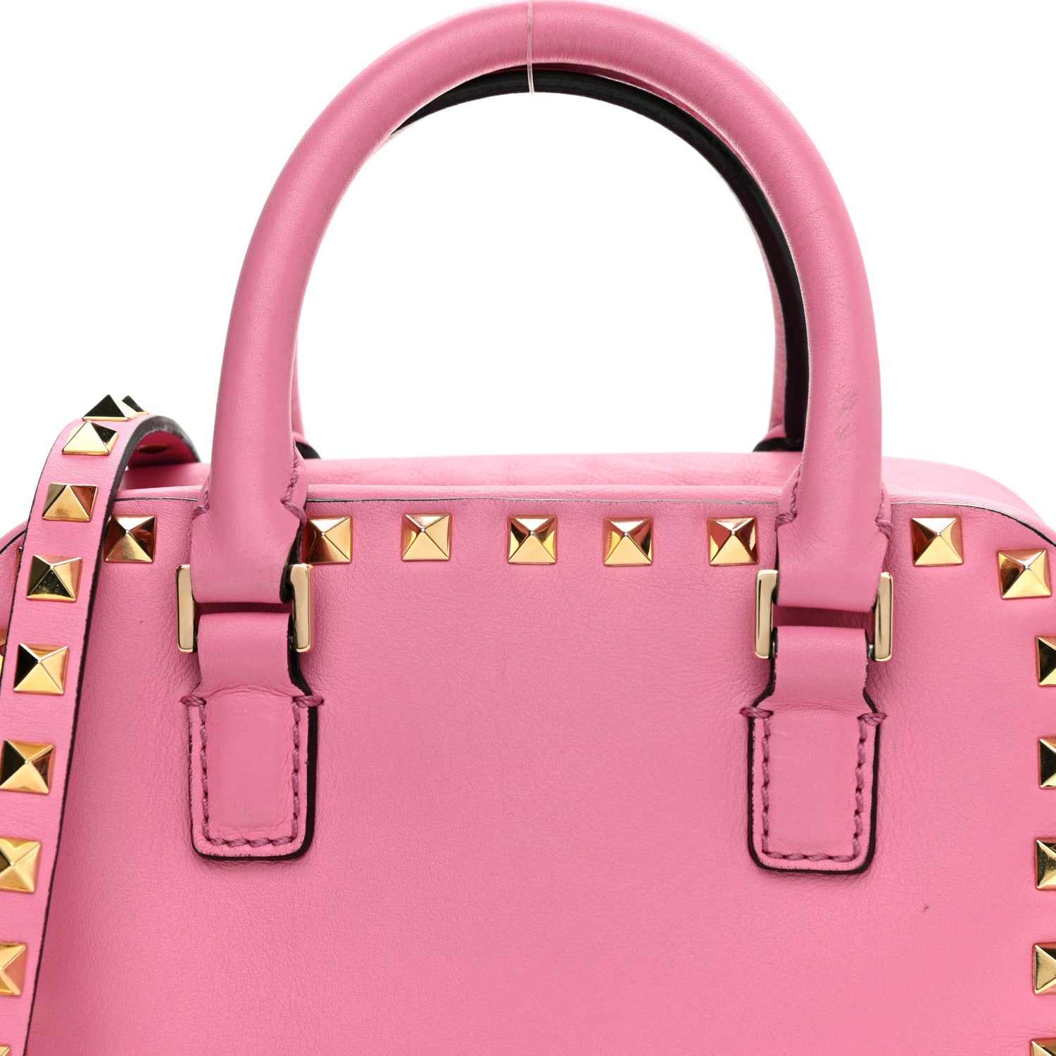 Valentino Garavani Vitello Mini Rockstud Convertible Satchel Ninphea 7 of 10