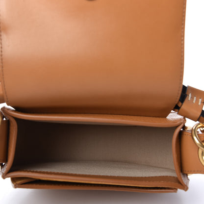 Chloe Calfskin Suede Small Braided Tess Bag Autumnal Brown 5 of 8