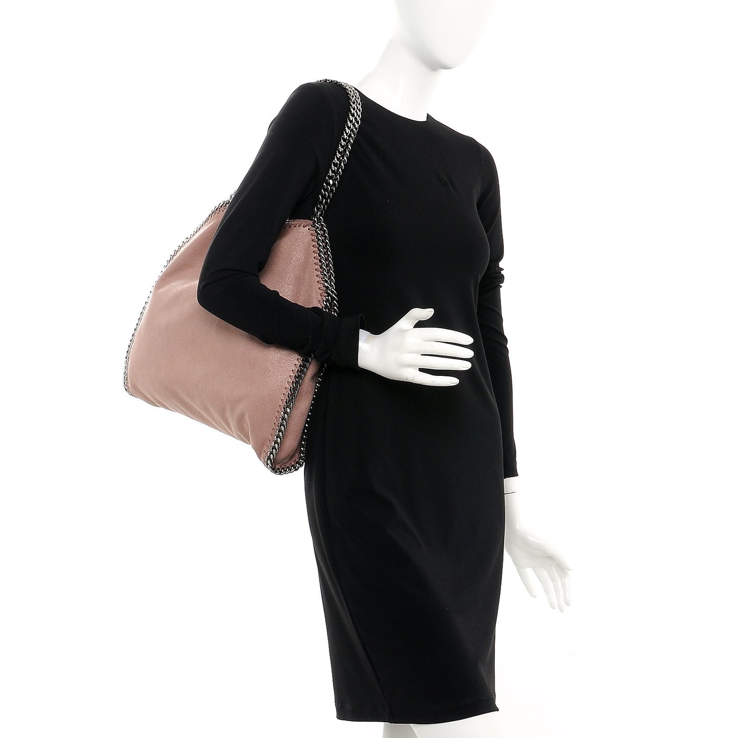 Shaggy Deer Small Falabella Tote Pink