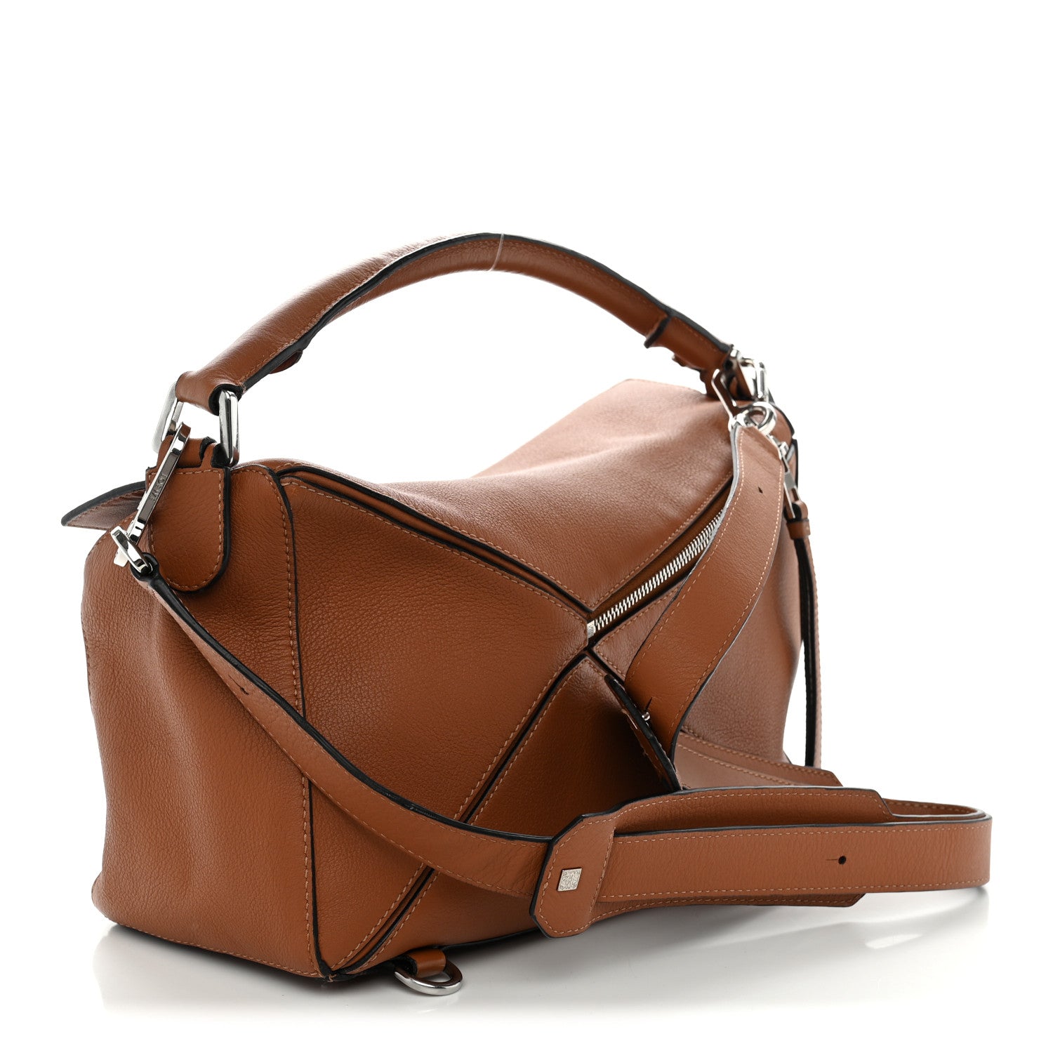 Loewe Calfskin Medium Puzzle Bag Tan 2 of 11