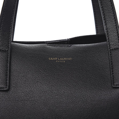 Saint Laurent Calfskin Toy Shopping Tote Black 9 of 9