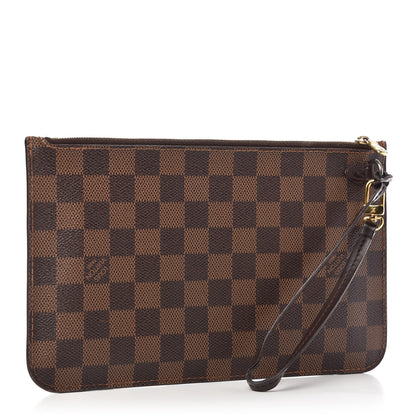 Louis Vuitton Damier Ebene Neverfull MM GM Pochette 3 of 9