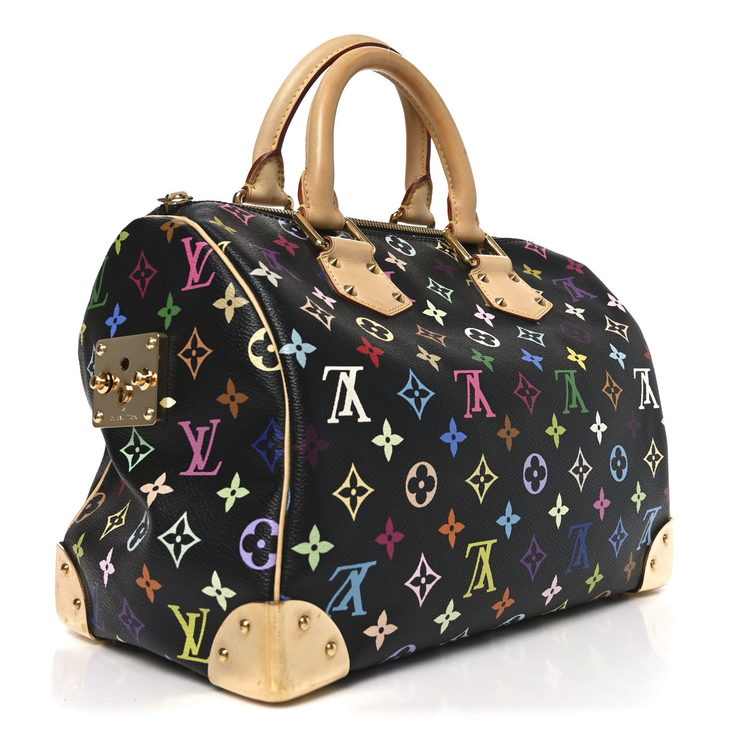 Louis Vuitton Monogram Multicolor Speedy 30 Black 3 of 11