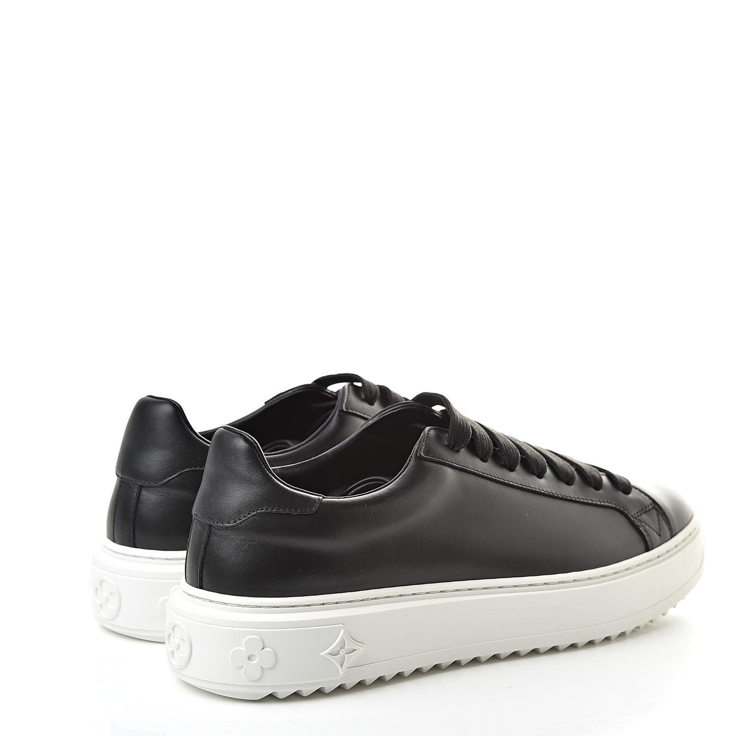 Calfskin Time Out Sneakers 41 Black