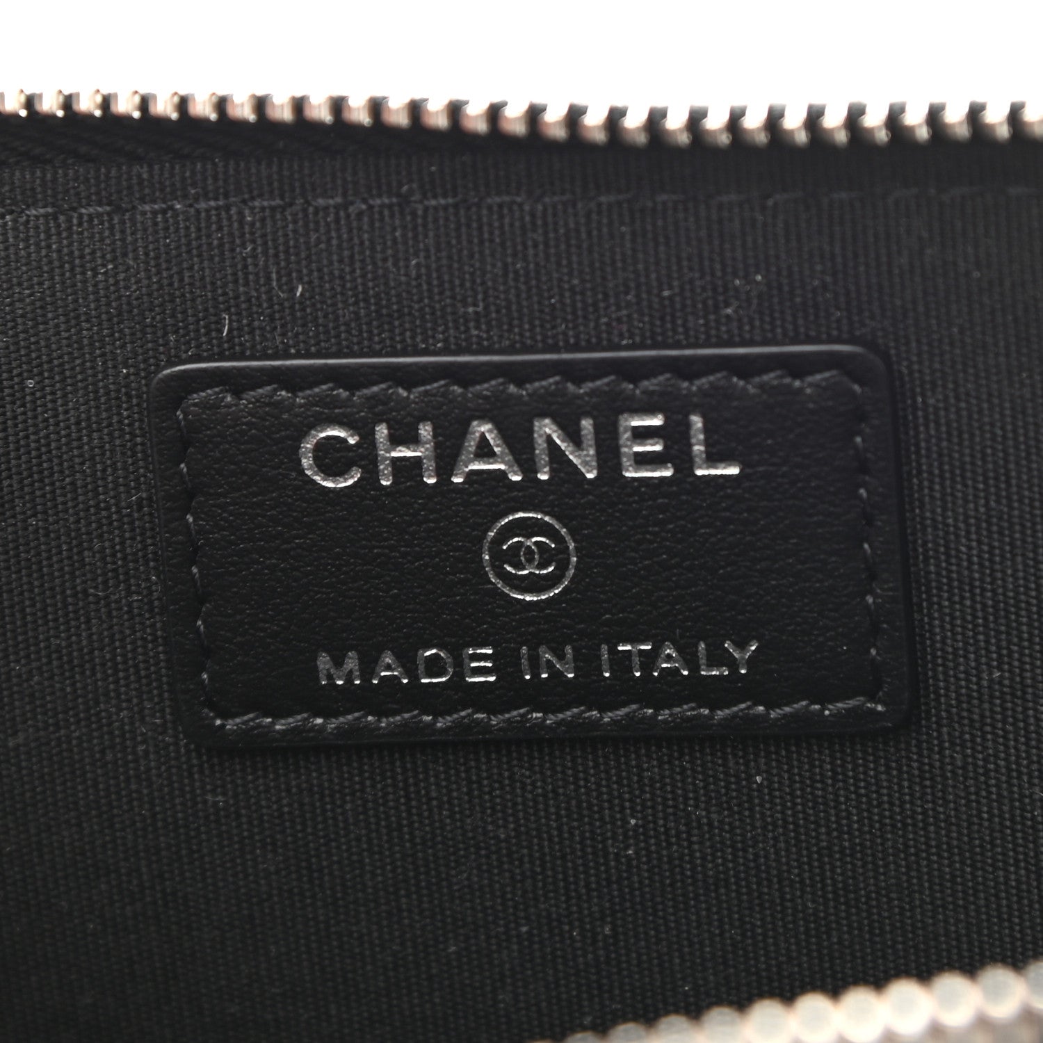 Chanel Caviar Camellia Embossed Key Holder Case Black 6 of 7