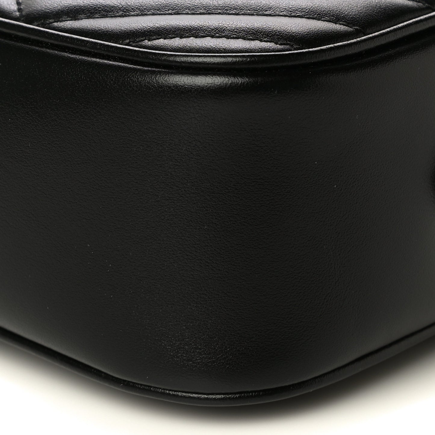 Calfskin Matelasse Small GG Marmont Chain Shoulder Bag Black