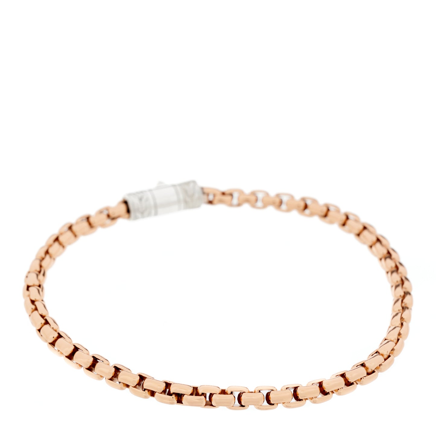Sterling Silver Bronze 4mm Box Chain Bracelet