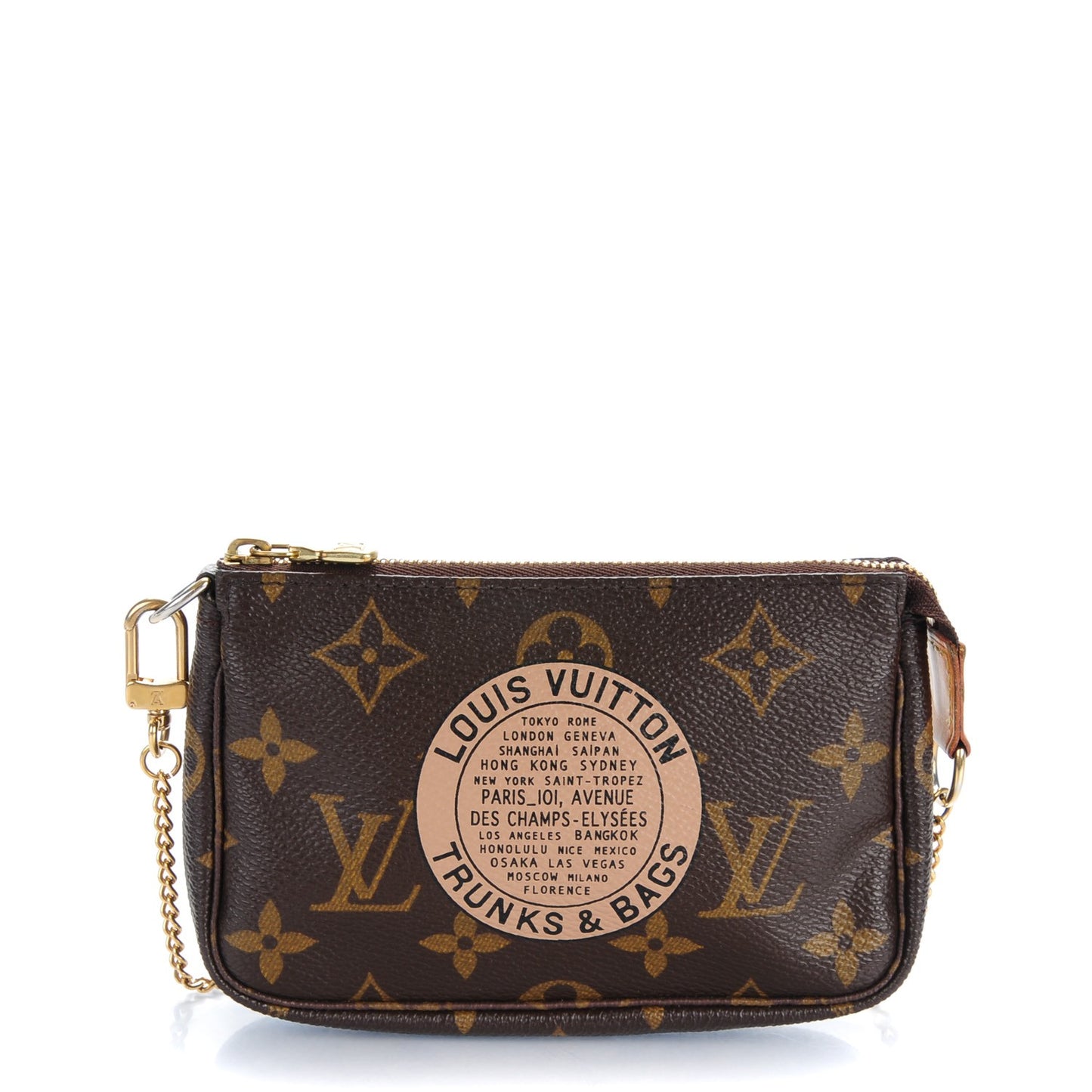 Monogram Complice Trunks and Bags Mini Pochette Accessories Beige