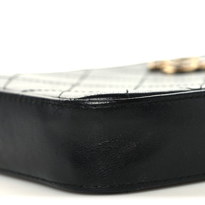Chanel Goatskin Enamel Quilted Small Clutch With Chain Black 11 of 12