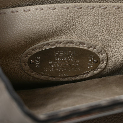Fendi Cuoio Romano Selleria Chamois Medium Peekaboo I SEE U Satchel Corda Camelia Cipria 6 of 10