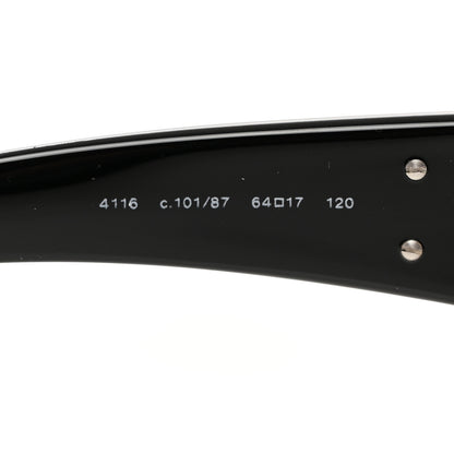 Chanel Acetate CC Sunglasses 4116 Black Black 5 of 9