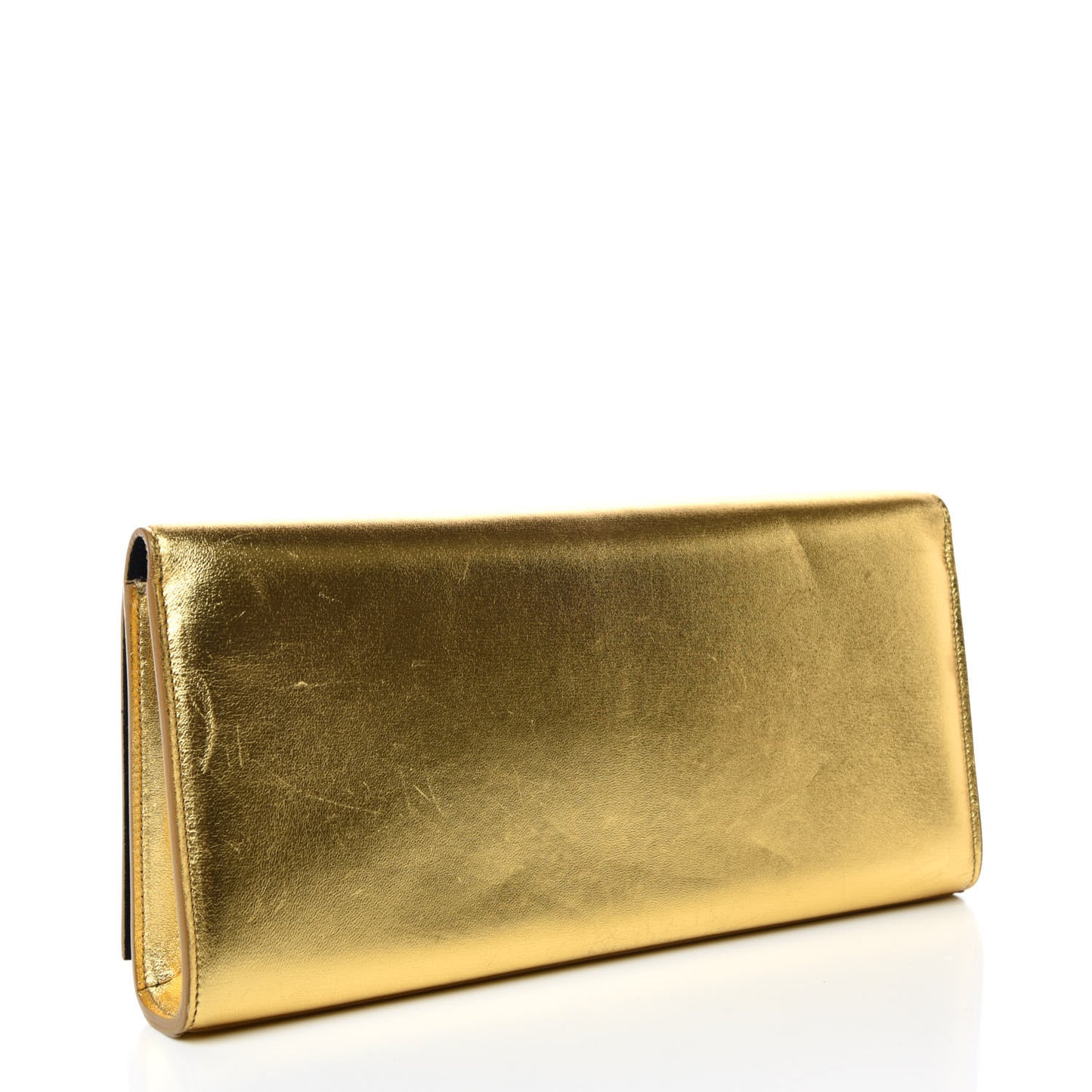Metallic Calfskin Monogram Cassandre Clutch Ciad