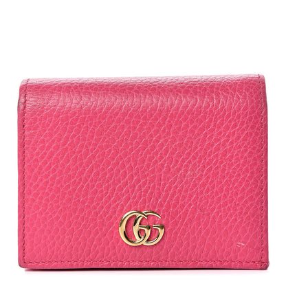 Gucci Dollar Calfskin GG Marmont Card Case Box Pink 1 of 11