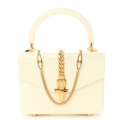 Gucci Plexiglass Mini Sylvie 1969 Top Handle Bag Ivory 1 of 11