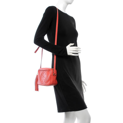 Gucci Pebbled Calfskin Small Soho Disco Bag Begonia Pink 2 of 10