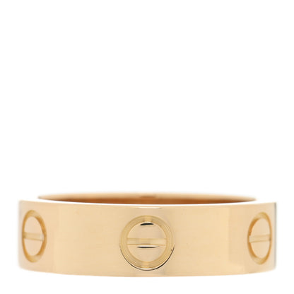 Cartier 18K Yellow Gold 5.5mm LOVE Ring 54 6.75 1 of 4