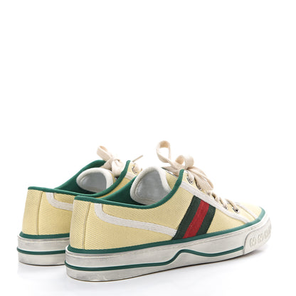 Gucci Canvas Web Womens 1977 Tennis Sneakers 35.5 Burro Mystic White 4 of 12