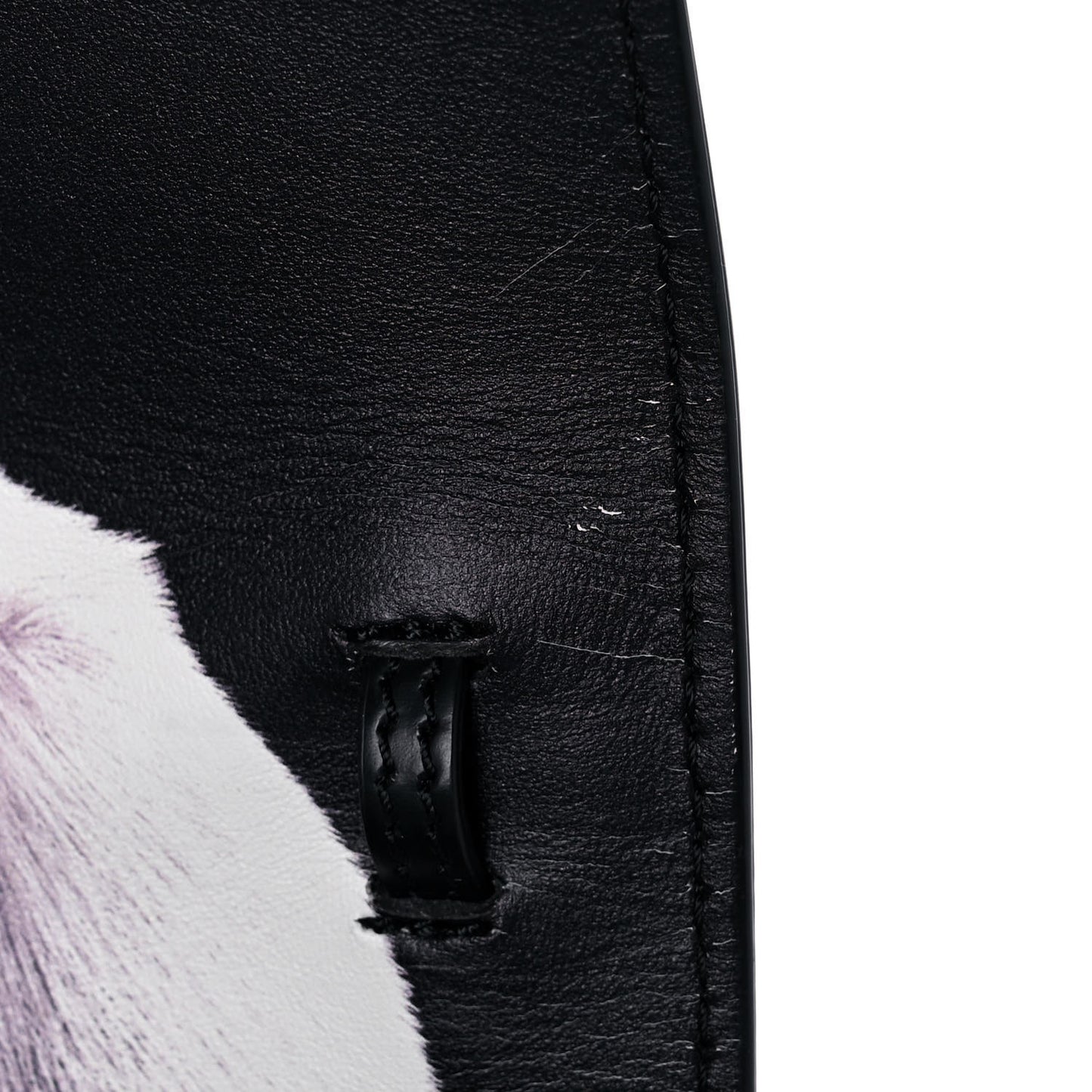Calfskin Gorilla Print Small TB Bag Black