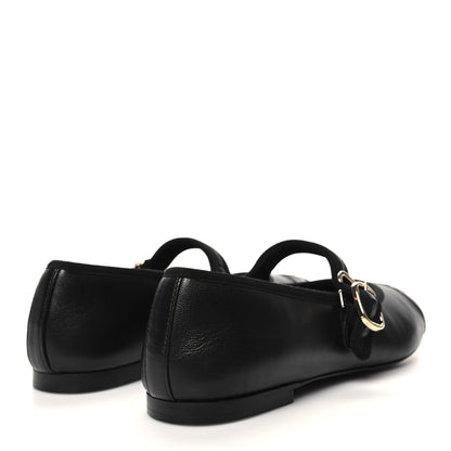 Chanel Lambskin Mary Jane Flats 36 Black 4 of 9