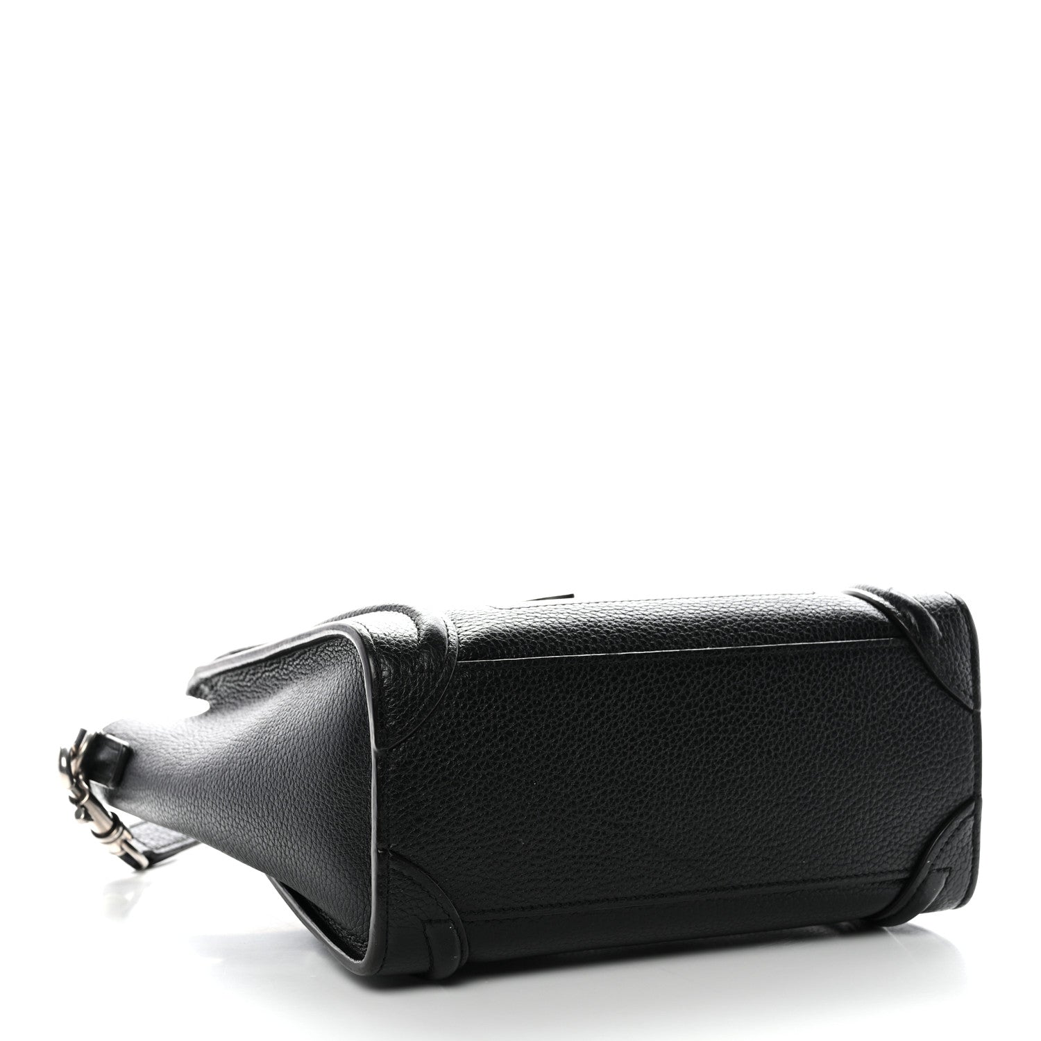 Celine Drummed Calfskin Nano Luggage Black 4 of 13