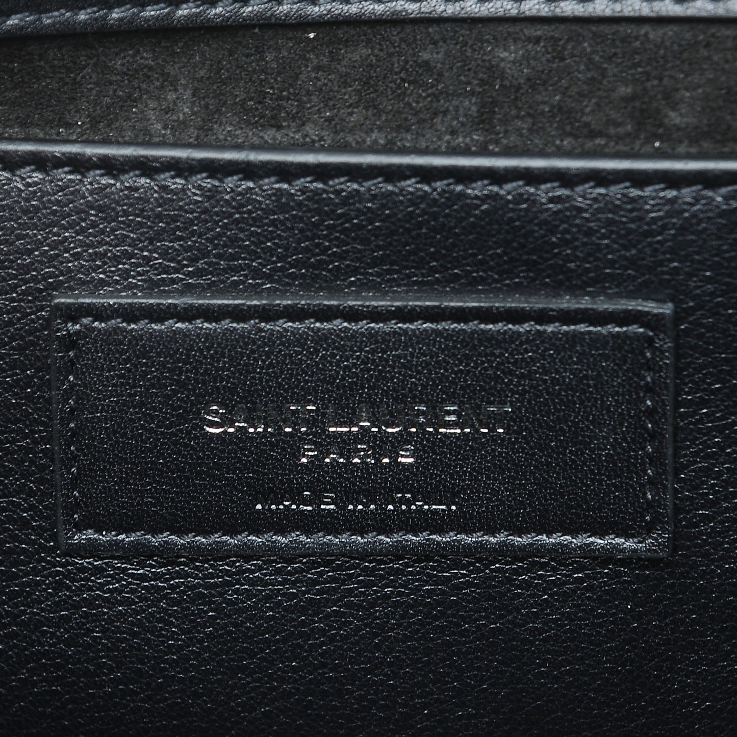 Calfskin Embellished Medium Monogram Kate Satchel Black