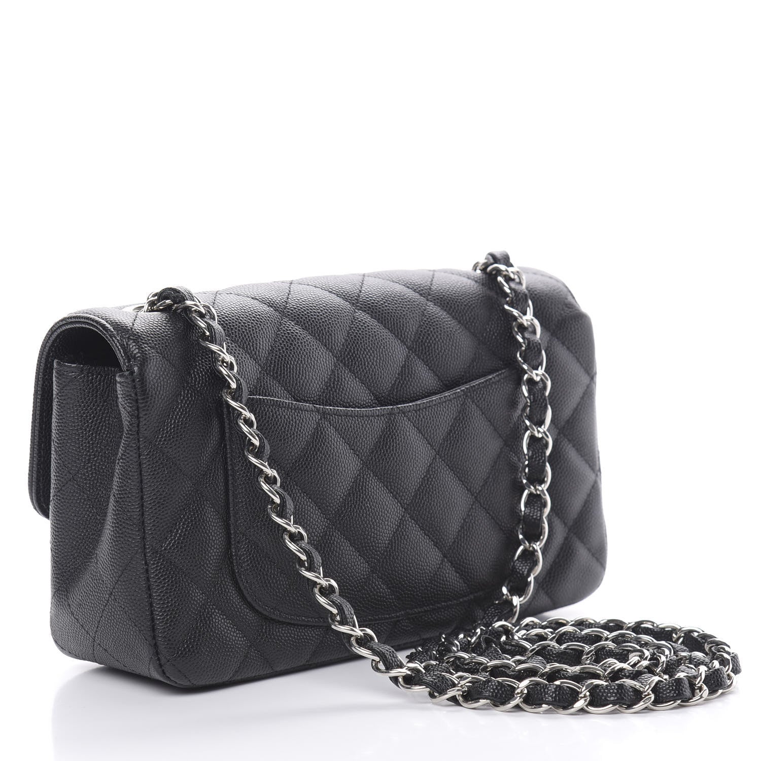Chanel Caviar Quilted Mini Rectangular Flap Black 3 of 12