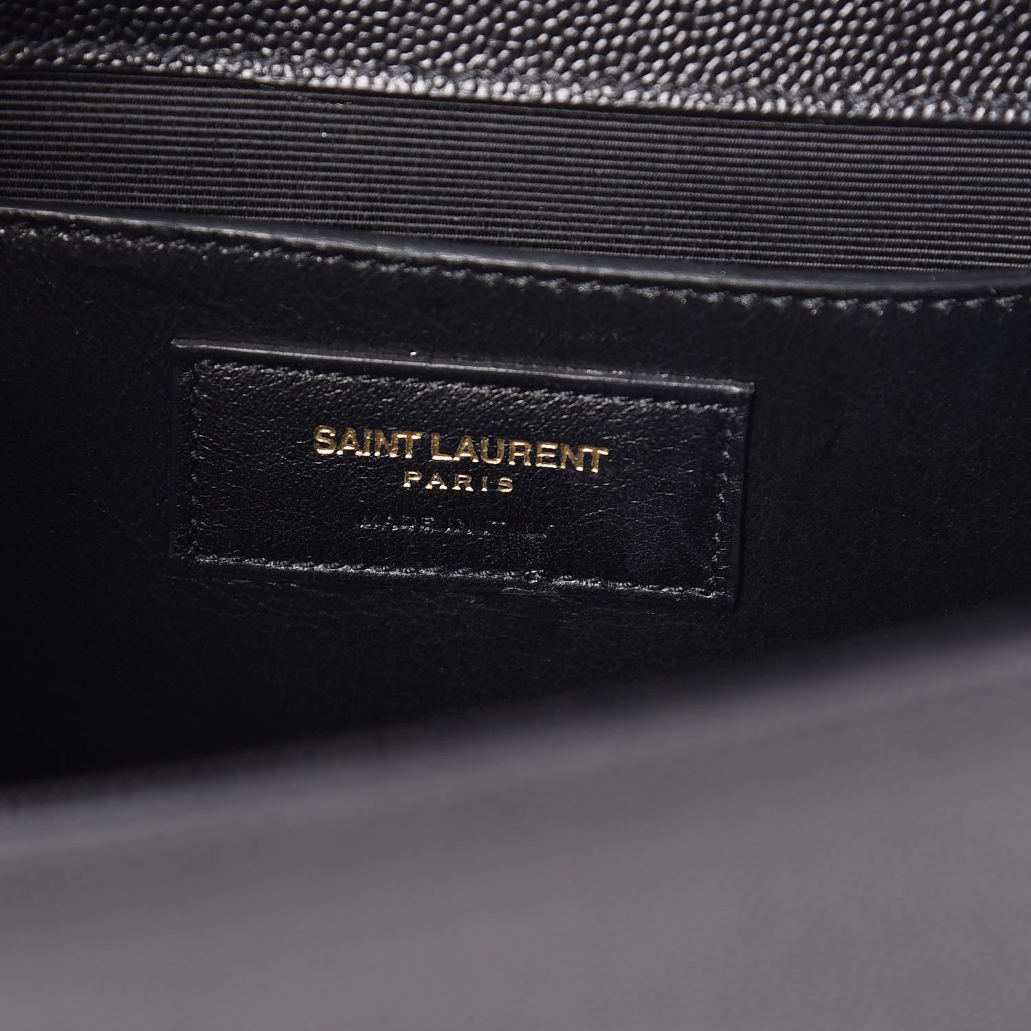 Saint Laurent Grain De Poudre Classic Monogram Kate Clutch Black 8 of 9