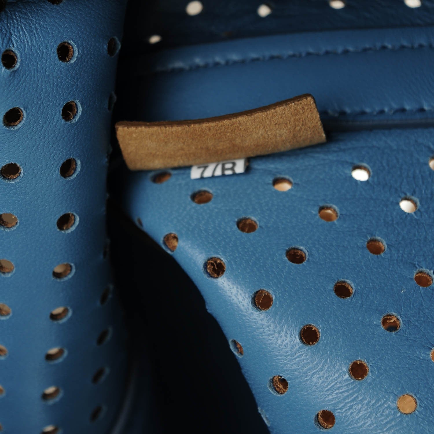Prada Suede Perforated Tote Cammello 8 of 8