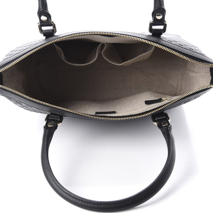 Gucci Soft Microguccissima Small Zippered Satchel Black 6 of 12