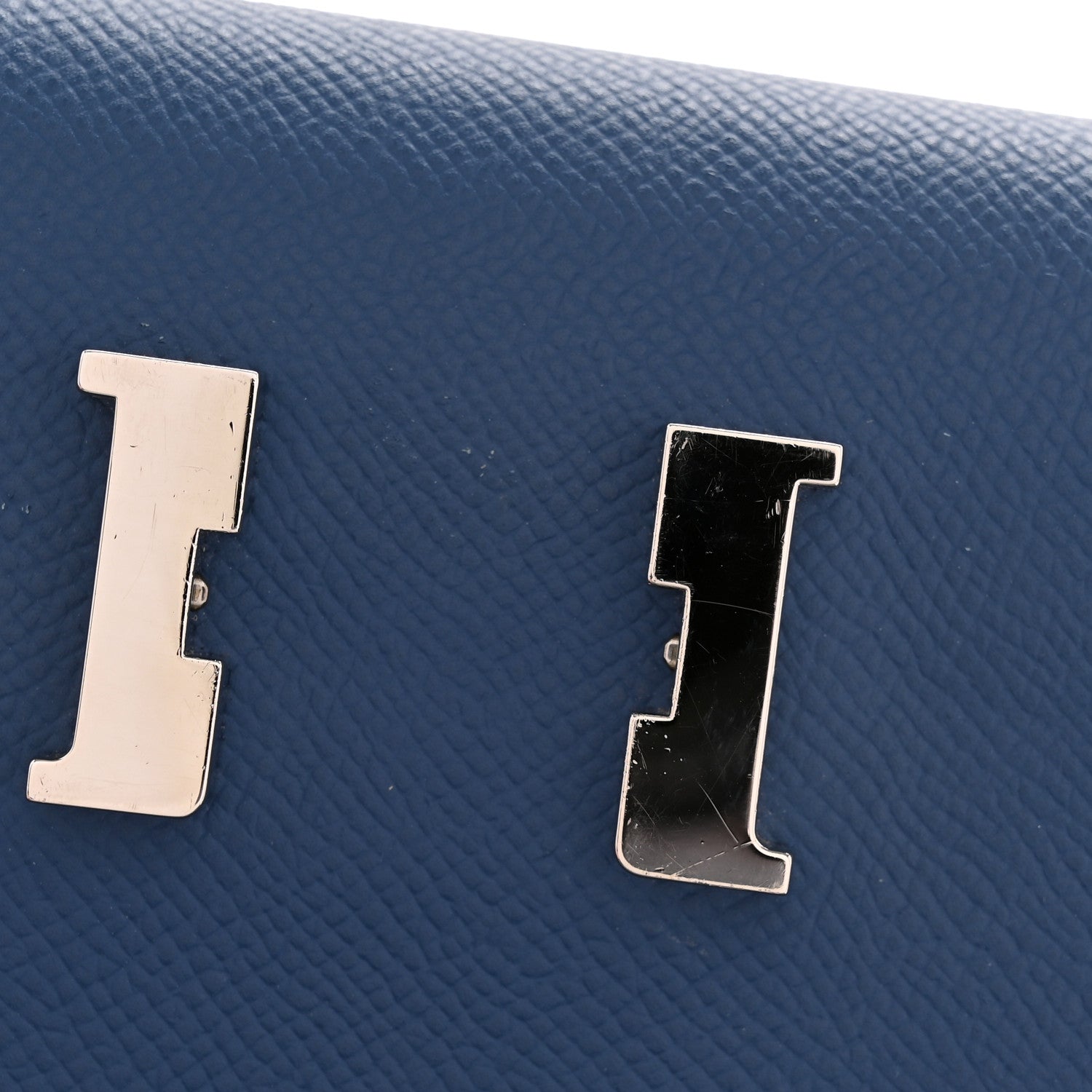 Hermes Epsom Constance Verso Long Wallet Bleu Agate Gris Mouette 10 of 10