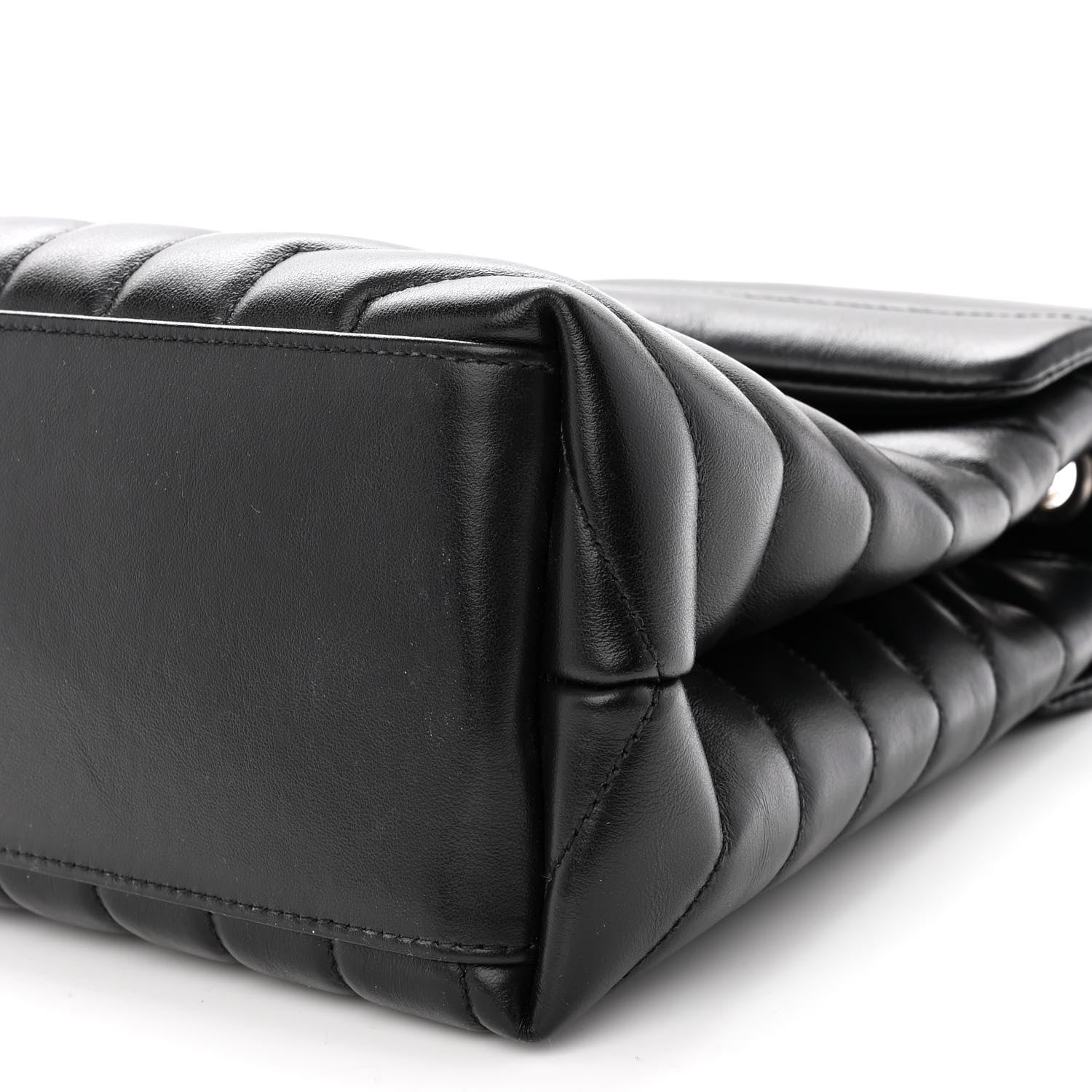 Saint Laurent Calfskin Y Quilted Monogram Medium Loulou Chain Satchel Black 8 of 8