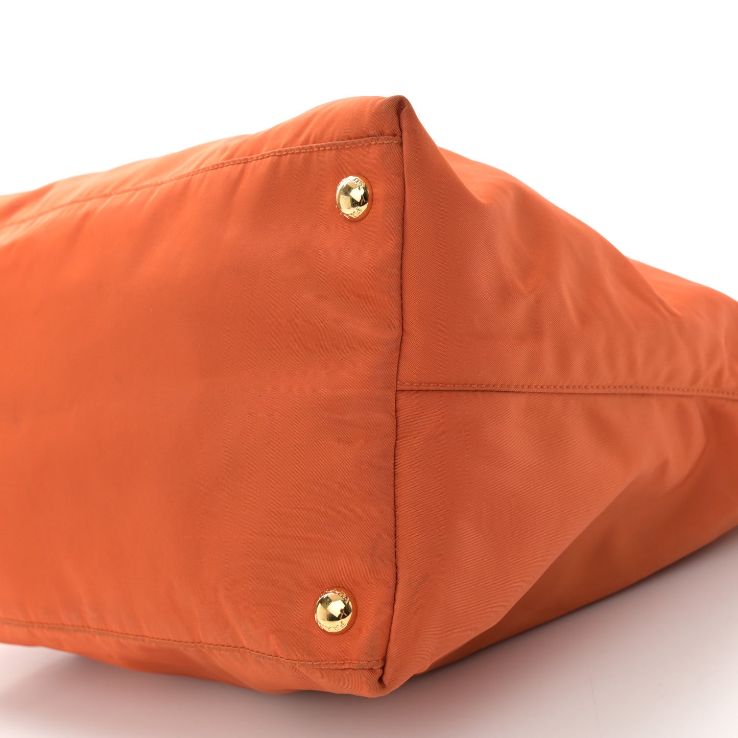 Tessuto Nylon Saffiano Tote Papaya