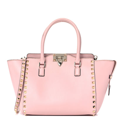 Valentino Garavani Vitello Small Rockstud Double Handle Tote Rose 1 of 24