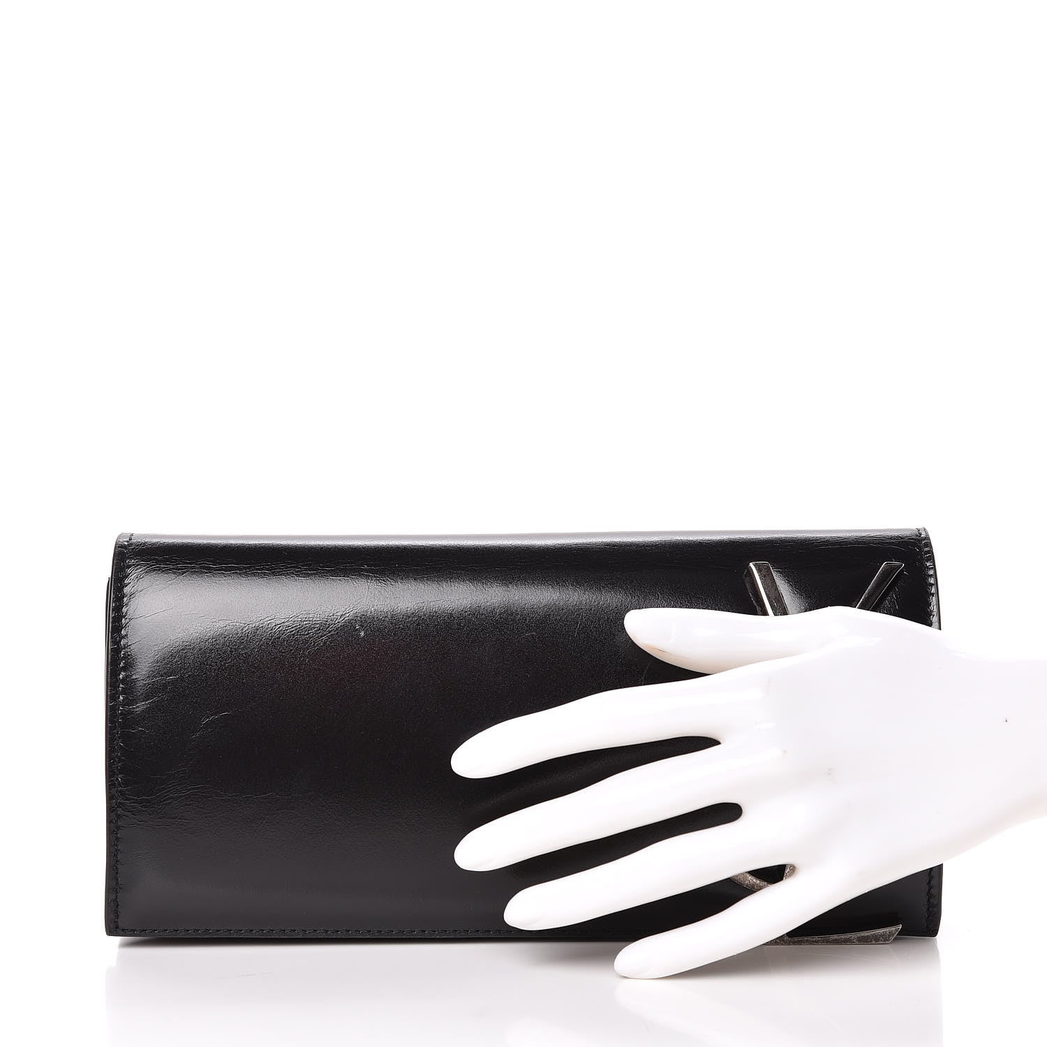 Saint Laurent Patent Smoking Clutch Black 2 of 10