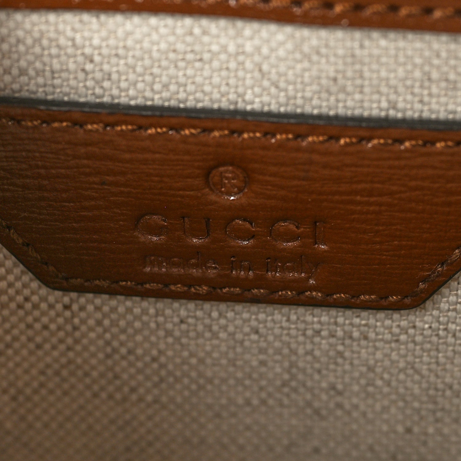 Gucci GG Supreme Monogram Azalea Calfskin Mini Retro Interlocking G Flap Shoulder Bag Beige Ebony Brown Sugar 6 of 11