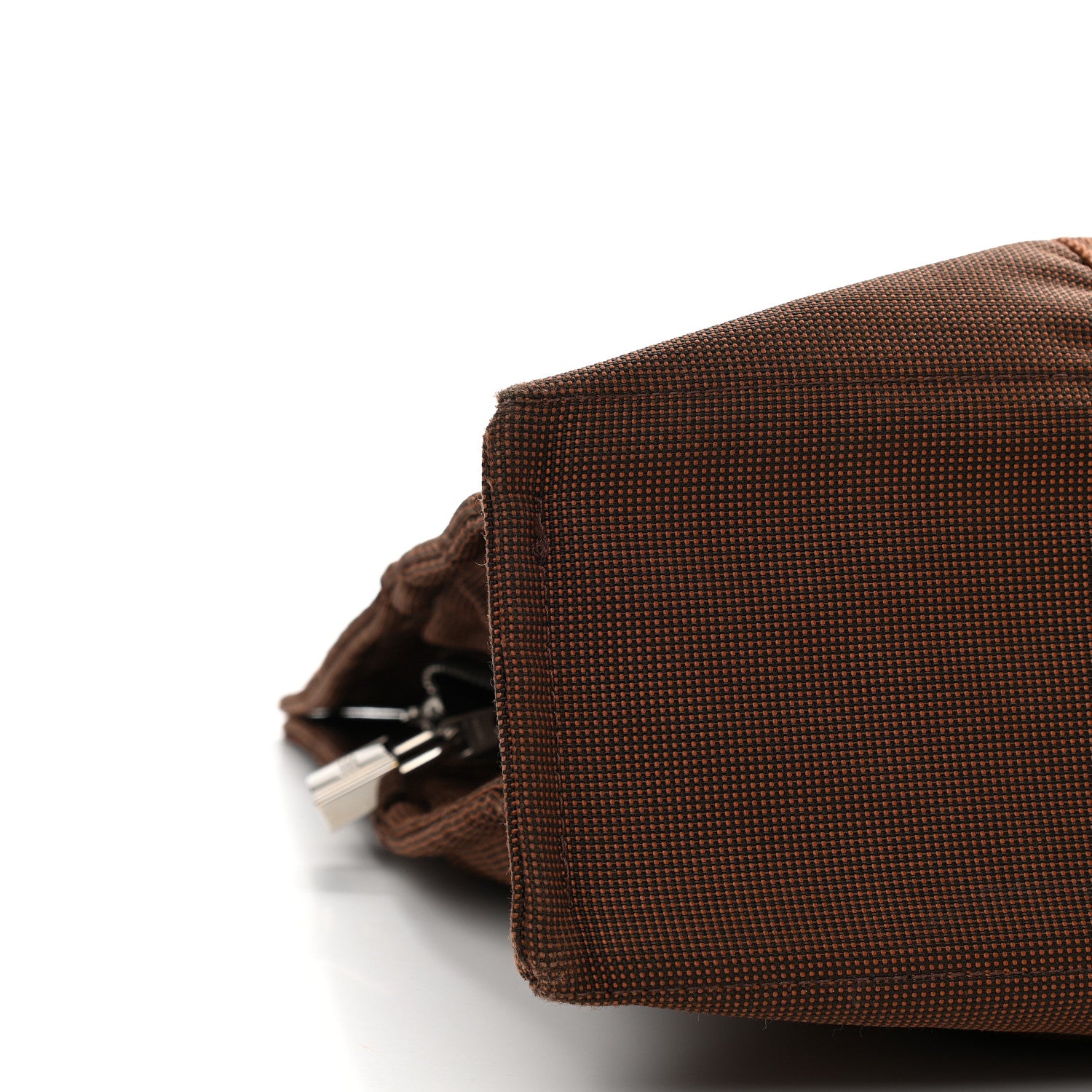 Hermes Canvas Herline GM Tote Brown 8 of 9