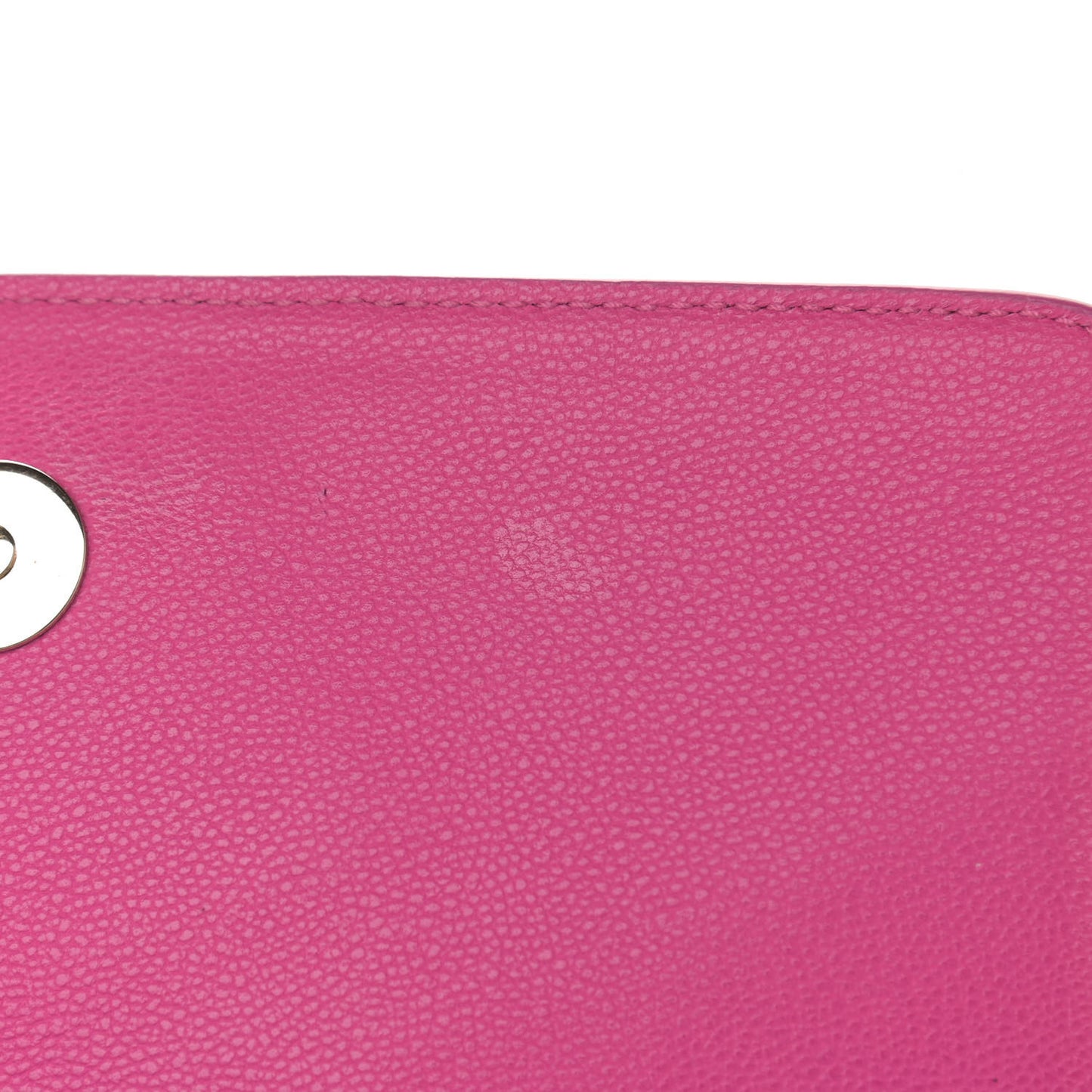 Grained Calfskin Palazzo Chain Evening Bag Pink