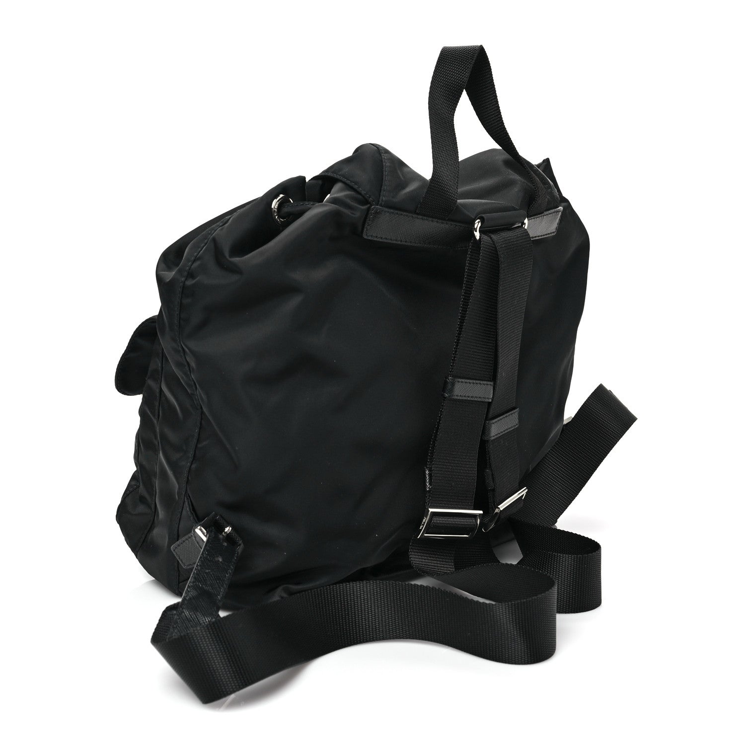 Prada Re-Nylon Saffiano Medium Backpack Black 4 of 9