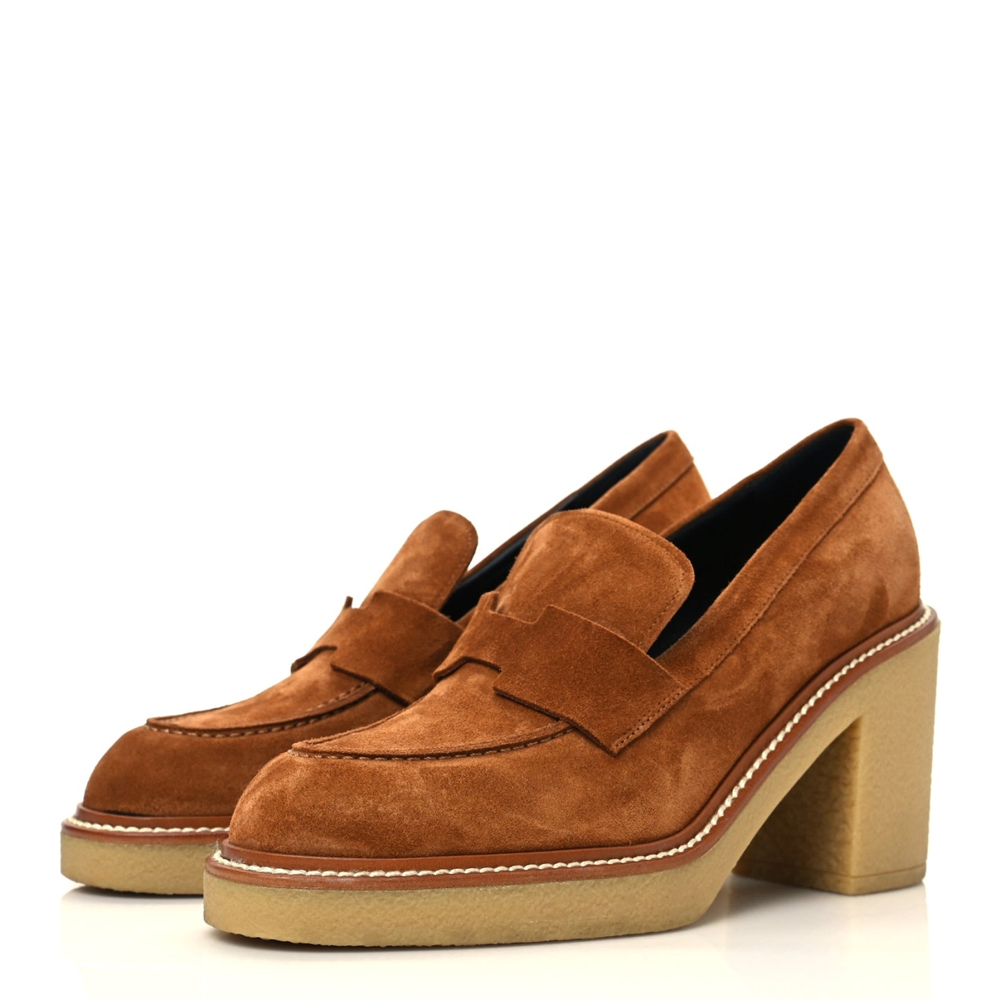 Suede Goatskin Didi 70 Loafers 37.5 Marron Iroko