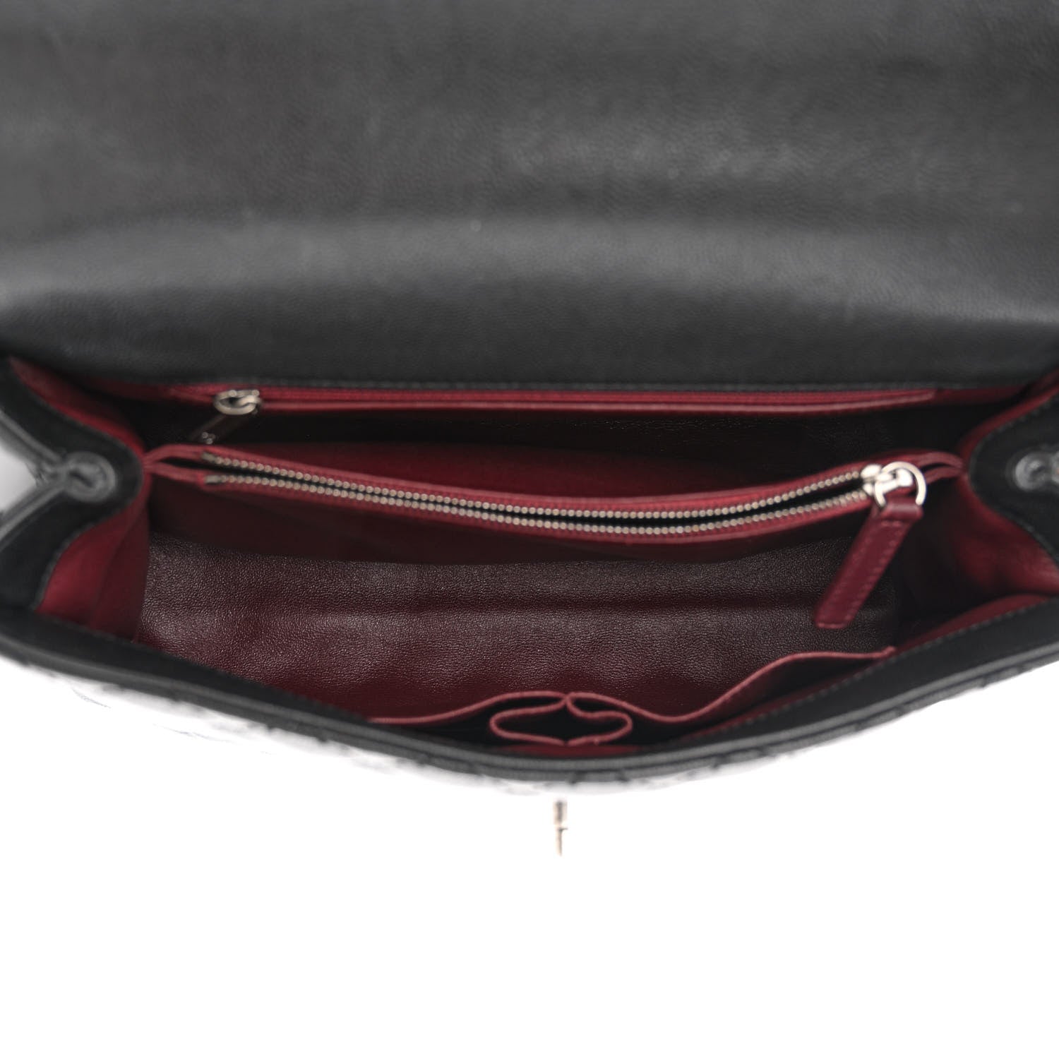 Chanel Caviar Lizard Quilted Medium Coco Handle Flap Black 5 of 14
