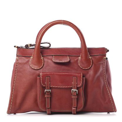 Chloe Calfskin Edith Satchel Whiskey 1 of 20
