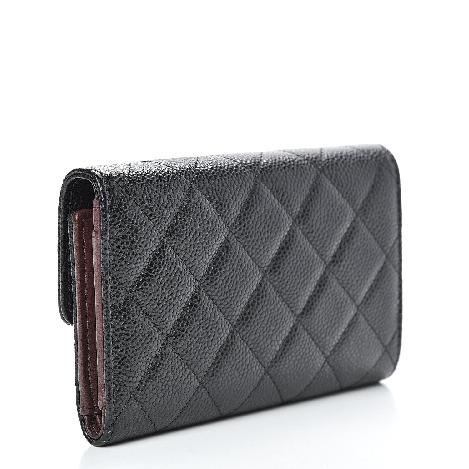 Chanel Caviar Quilted Medium Flap Wallet Black 2 of 10