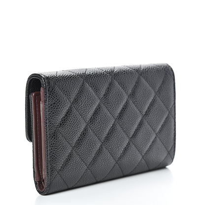 Chanel Caviar Quilted Medium Flap Wallet Black 2 of 10