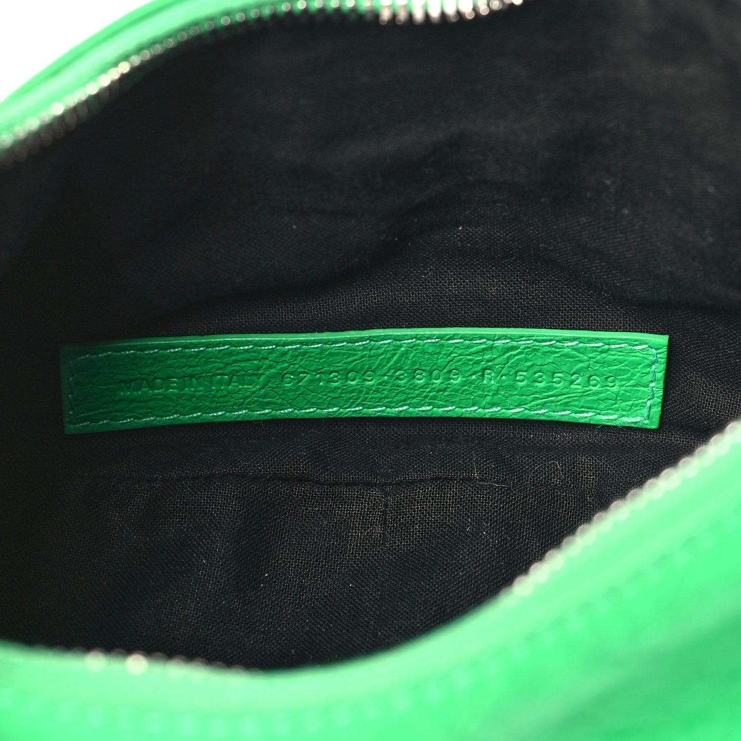 Agneau Arena Le Cagole Shoulder Bag XS Vivid Green